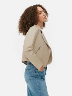 Veste Motard En Simili Cuir Essential