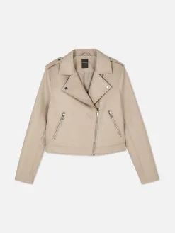 Veste Motard En Simili Cuir Essential