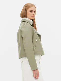 Veste Motard En Simili Cuir Essential