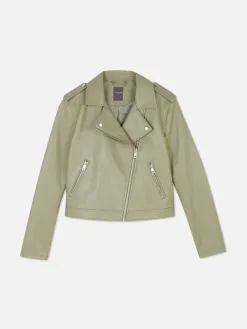 Veste Motard En Simili Cuir Essential