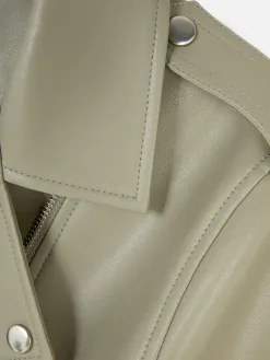 Veste Motard En Simili Cuir Essential