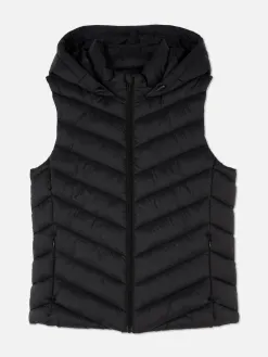 Veste Sans Manche à Capuche