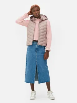 Veste Sans Manche à Capuche