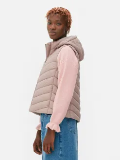 Veste Sans Manche à Capuche