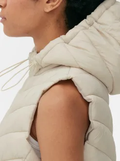 Veste Sans Manche à Capuche