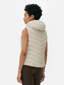 Veste Sans Manche à Capuche
