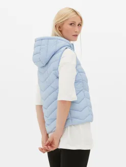 Veste Sans Manche à Capuche