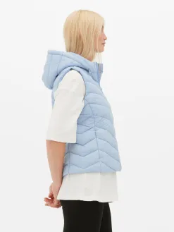 Veste Sans Manche à Capuche