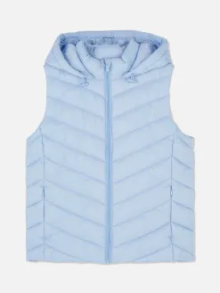 Veste Sans Manche à Capuche