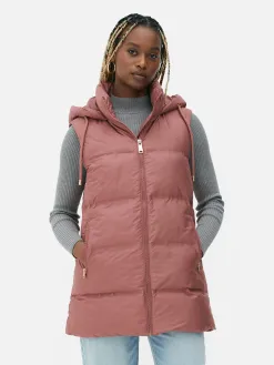 Veste Sans Manches Matelassée à Capuche