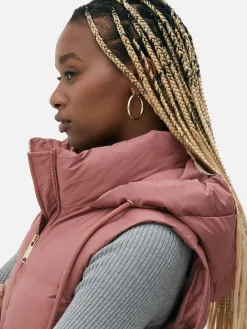 Veste Sans Manches Matelassée à Capuche