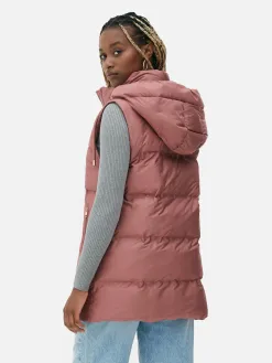 Veste Sans Manches Matelassée à Capuche