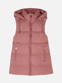 Veste Sans Manches Matelassée à Capuche