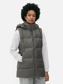 Veste Sans Manches Matelassée à Capuche