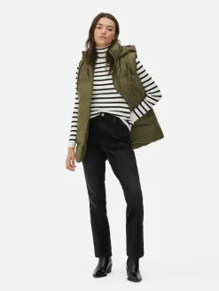 Veste Sans Manches Matelassée à Capuche