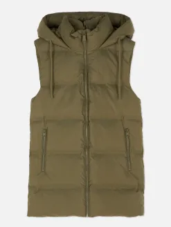 Veste Sans Manches Matelassée à Capuche