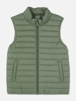 Veste Sans Manches Rembourrée Zippée