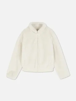 Veste Zippée En Fausse Fourrure