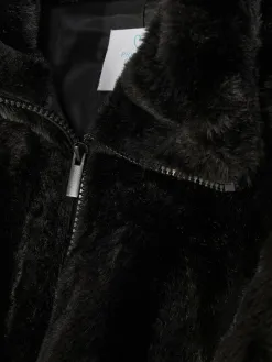 Veste Zippée En Fausse Fourrure